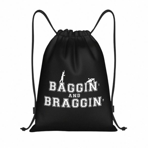 Baggin y Braggin Funny Corno Tournament Game Bolsas Drawstring Bags Gym Bag Hot Lightweight 45lk#