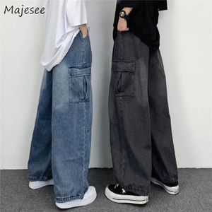 Baggy Cargo Jeans Hommes Vintage American Retro Streetwear Lavé Unisexe Denim Pantalon Y2k Vêtements S-3XL All-match Techwear Hip Hop 231229