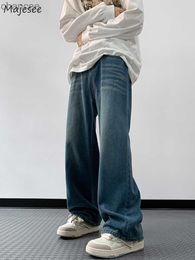 Baggy Jeans Heren Minimalistisch S-3XL Denim Broek Mode Kleding Koreaanse Stijl Tieners Vaqueros Streetwear Studenten Dynamisch HKD230829