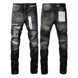 Baggy jeans femmes designer jean pour hommes jeans violets jeans de haute qualité déchiré slim fit moto motards pantalons pour hommes mode hommes design streetwear jeans violets