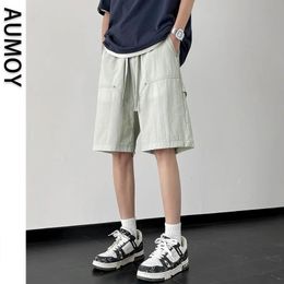 Pantalon baggy man sportswear pour hommes coulant la mode élégante masque bermuda shorts streetwear cargo vêtements 240514