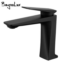 Bagnolux Brackaged Gold Matt Black Casting Basting Bathalle Bathroom Basin Faucet Single Handle Batter et Cold Water Taps