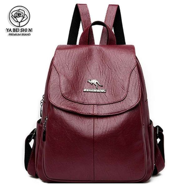 Bagpack Femmes Sac À Dos En Cuir Designer Sacs À Bandoulière Pour Sac À Dos École Adolescentes Mochila Feminina 210929