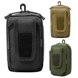 Bolsas 1000D táctico molle bolle bock paquete de cintura edc bolsa de herramientas bolso de teléfono móvil caja de caza compacta para acampar para acampar