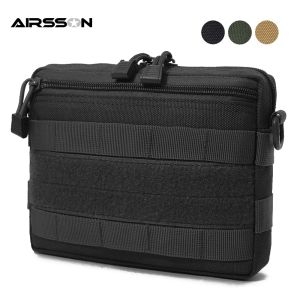 Sacs 1000d Tactical molle pochet militaire EDC Gear Tool Pack Sac médical d'urgence extérieure pour sac à dos Sac accessoire de chasse à dos