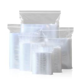 Tassen 100 stcs 4x6cm 5x7cm 6x8cm 7x10cm herbruikbare Ziplock Bag sieradenverpakking voedselopslag frisse stofzakken