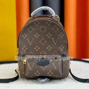 Bolsas 10a 2024 Nuevo CALIDAD LLECHA PU Mochila de cuero PU Mochila para mujeres Diseñadora Mini Fashion Mujeres casuales Estilo de paquete pequeño M44873