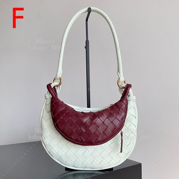 Bolsos 10A Bolso cruzado Intrecciato Piel de cordero Espejo de cuero Calidad 1: 1 Diseñador Bolso de lujo Moda Pequeña mochila Gemelli Bolso de hombro Bolso de mujer con caja WB120V