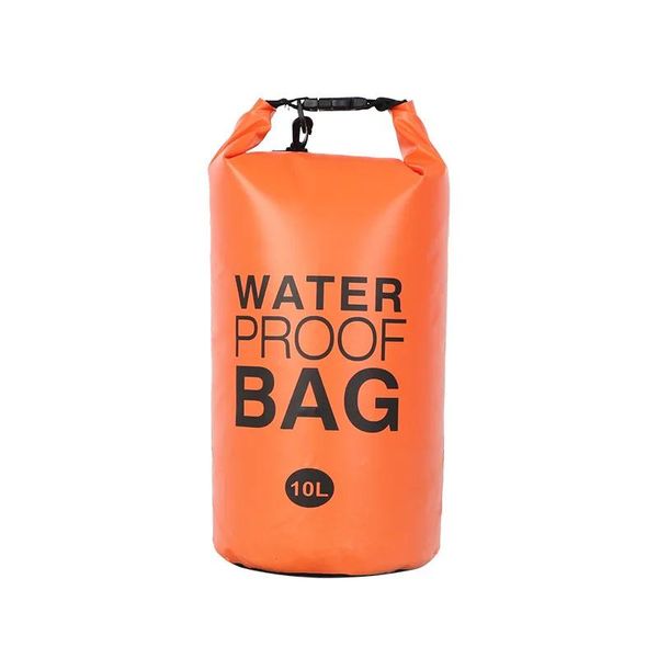 Bolsas 10L Bomba de barco de pesca seca Accesorios de barco de PVC Bolsa de saco impermeable al aire libre Natación Rafting Kayak Bolsa de almacenamiento