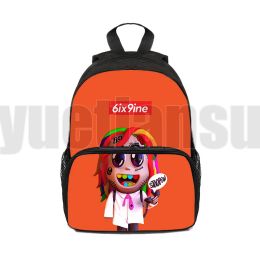 Sacs 12/16 pouces Canvas Mini Bags Kindergarten 3D 6ix9ine Backpack Enfants Anime Tekashi 69 Bag Bookbag Kids Album Gooba Backpack