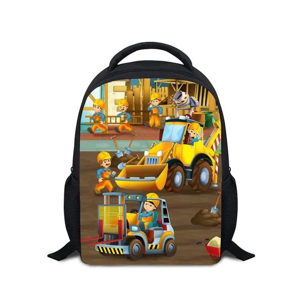 Sacs 12 pouces pour enfants Backpack Engineering Vehicle Sonic Dragon Small Saclepack Children Gift For Kids Baby Cartoon School Sacs