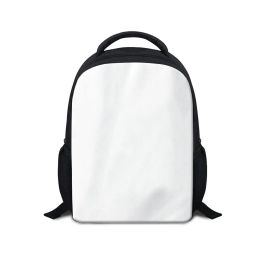 Tassen 12 '' Kids blanco rugzak voor sublimatie afdrukken aangepaste afbeelding logo schooltas voor kleine jongen meisje diy naam kleuterschoolboektas