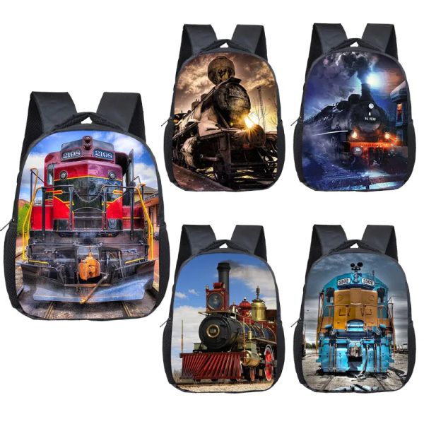 Bolsas de 16 pulgadas locomotora de vapor / tren mochila para niños