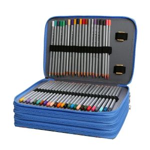 Sacs 200 emplacements crayon crayon organisateur scolaire Supplies crayon pour fille kawaii sac à enclos de grande capacité mignon kit de boîte de papeterie