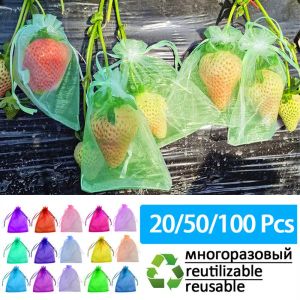 Sacs 20100 pièces sacs de Protection des fruits fraises raisins lutte antiparasitaire anti-oiseaux jardin filet sacs maille sac Plante légumes cultiver sac