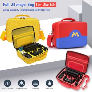 Sacs 2021 Étui de protection de voyage classique pour Nintendo Switch OLED Grand sac de rangement Étui de transport portable NS Switch Accessoires de jeu