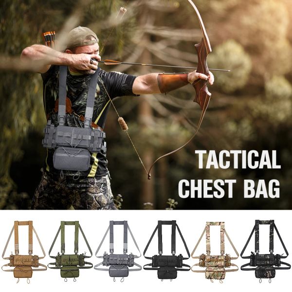 Bolsas 2021 NUEVA GRACTY GRANDE CALIDAD Táctica Bolsa de cofre Molle Bag Molle Bag Airsoft Vest táctico Paceta de equipo militar