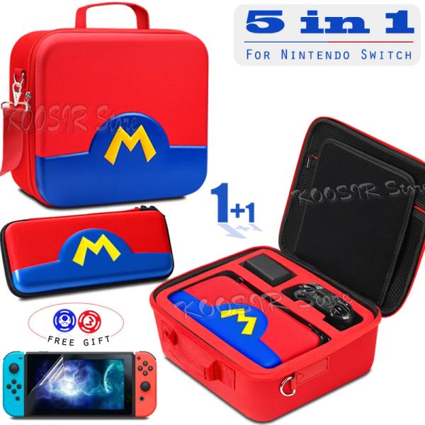 Bolsas 2022 nuevos accesorios lindos para juegos Estuche de transporte para Nintendo Switch NitnendoSwitch consola bolsa de almacenamiento Shell bolsa de viaje