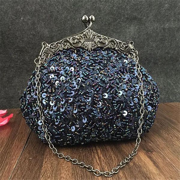 Sacs 2022 Nouveau sac à main d'arrivée Silver Crystal Sof Sac Femme Mariage DIAMANTES PARTIE BRIDAL MAINS GOLD SKY BLUE WY06