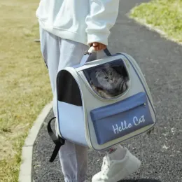 Sacs 2022 Nouvelle fermeture éclair pliable Sortez le sac pour animaux de compagnie Portable Portable Backpack
