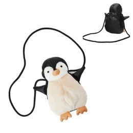 Bolsas 2023 Otoño e invierno Nuevo lindo pequeño pingüino Messenger bolso de juguete muñeca tredimensional bolso de hombro negro