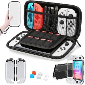 Sacs 2023 pour Switch Oled Modèle de transport Case 9 dans 1 kit d'accessoires pour 2022 Modèle OLED Nintendo Switch avec boîtier de protection