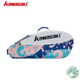 Sacs 2023 Nouveau sac de badminton Kawasaki KBB8336 KBB8335 épaule simple 3 Racket Tennis Racquet de gymnase Sac à dos