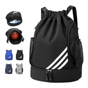 Sacs 2023 Nouveau design Sacs à dos de sport Sac à cordon de football Sac à dos de sport Voyage Randonnée Cordon de serrage Sac à dos MultiPocket étanche