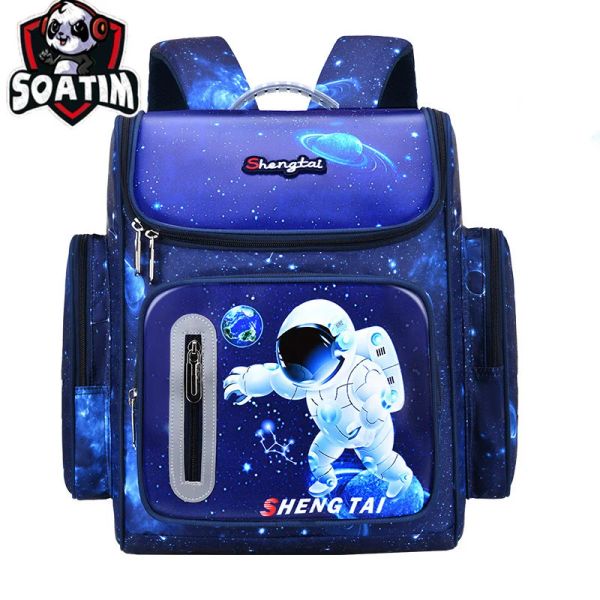 Sacs 2023 Enfants imperméables Sacs d'école Boys Kids Book Bag Bag Cartoon Schoolbag Orthopedic Primary School Sac à dos Mochilas Infantil