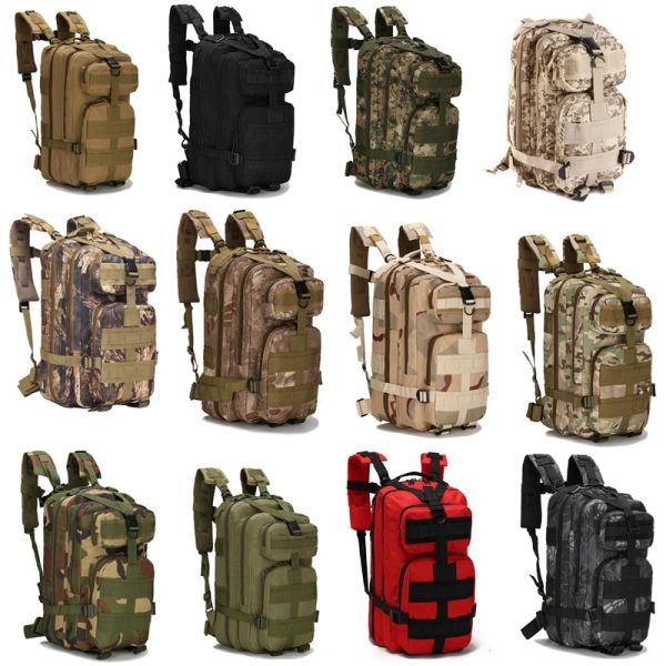Sacs 25l Tactical Backpack 3p Combat Army Outdoor Sports Sac Rucksack Femme Hommes camping Randonnée