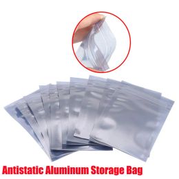 Sacs 25pcs / lot Antistatic Aluminium Anti statique Sac Ziplock Sacs Sacchage anti-statique refermable pour les sacs d'emballage électroniques