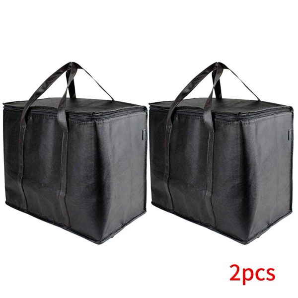 Sacs 2pcs Shopping Heavy Duty Portable Portable Durable Isulater Grocery Sacs Free Standing Renforced Instère Roldable Reutilisable avec poignée