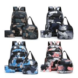 Sacs 3 PCS Sets pour enfants Sac à dos Kawaii Backpack Travel Bookbag School Sacs pour les adolescents Girls Bagpack Mochilas