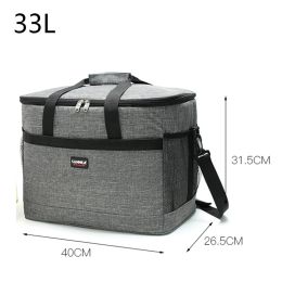 Bolsas 33l bolso de comida termal bolso de almuerzo de almuerzo bolsas de comida térmica para niños hombres hombres casuales termo de picnic bolsa de picnic