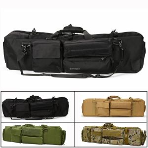 Sacs 37 '' Sac à pistolet tactique Long Pistolet Pistol Courte de transport de fusil avec sangle pour M249 M4A1 M16 AR15