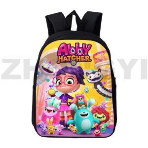 Tassen 3D Studenten Kids Abby Hatcher Color Book Bag Kindergarten Primaire School Tassen 12/16 inch Kawaii Travel Bags For Women Backpack