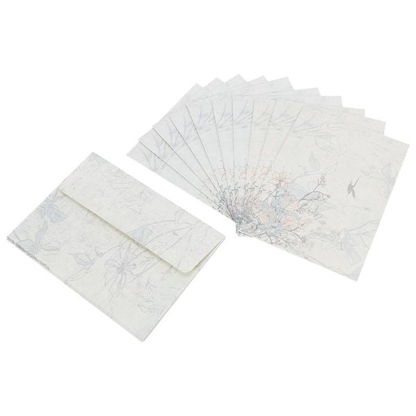 Sacs 40 feuilles de papeterie vintage Ensembles avec enveloppes pour écrire des lettres