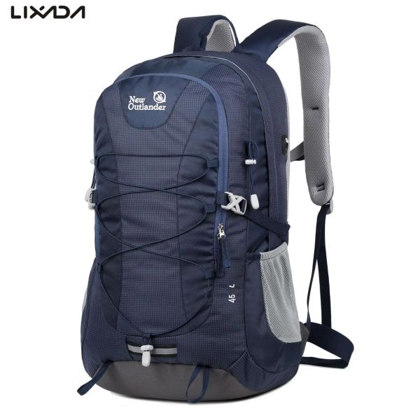 Sacs Sac à dos de randonnée léger de 45 L, sac à dos de voyage de Camping en plein air, tissu en Nylon Ripstop, sac à dos d'escalade pour hommes et femmes