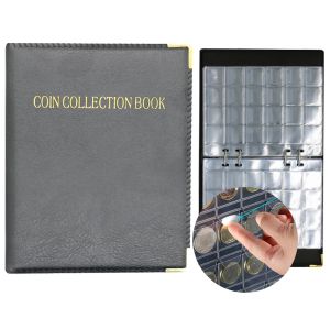 Sacs 480 POCHETS COIN Collection Book Holder 20 Pages Pages College Holder Album Organizer Box pour 20/25/27/30mm Coin Supplies