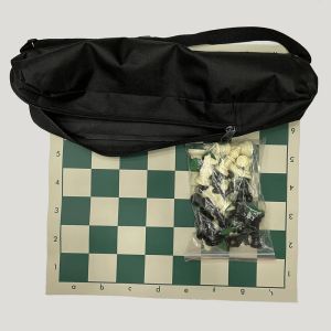 Sacs 49 mm / 65 mm / 75 mm en résine Échecs Pièces avec des échecs Board Set Games Échecs médiévaux Ensemble avec des jeux de société d'échecs + sac à dos