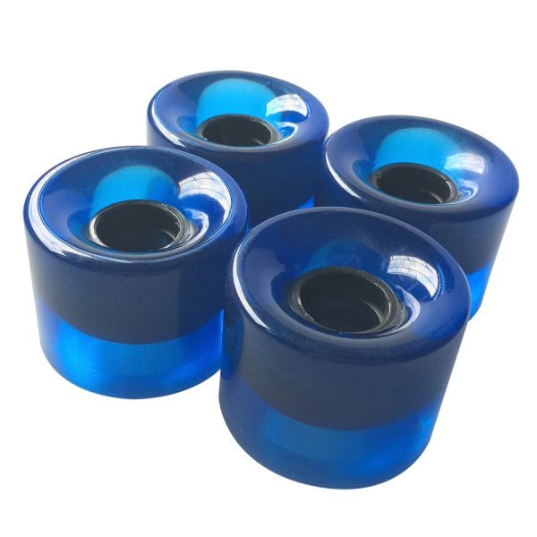 Sacs 4pcs / set Cruiser Skateboard Wheels Blank Pro 60x45 mm Fix de roue longboard 22 pouces Planche à dos de sac à dos en plastique