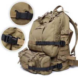 Bolsas 4 piezas correas tácticas de molle con clips correas de compresión para engranajes tácticos mochila bolsas al aire libre correas de equipaje accesorio