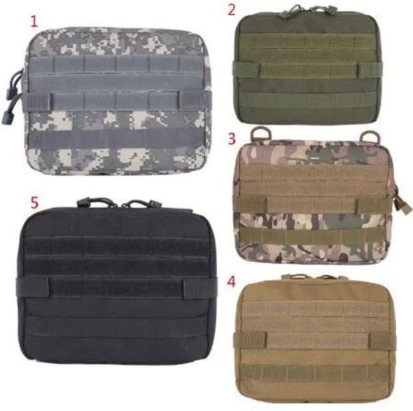 Sacs 5 couleurs extérieur militaire molle admin sachet tactique poche multimédia kit médical sac utilitaire socle extérieur de camping de camping sac CCA1037