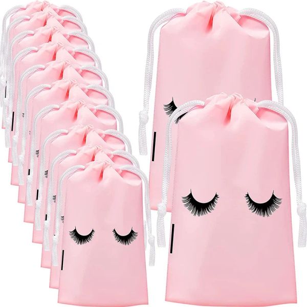 Sacs 50 pièces pour cils sacs Sacs en plastique Sacs en plastique imperméable maquillage de maquillage