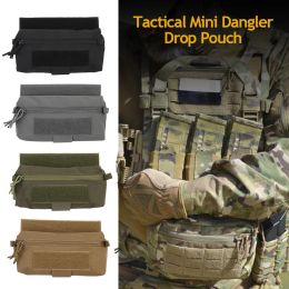 Sacs 500d Tactical Vest Dangler Drop Pouch Mini Abdominal Dump Drop Pouch Fanny Pack pour JPC CPC MK3 MK4 V5 PLAQUE STOCKER