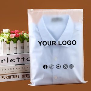 Tassen 50 st. Forte ritssluiting Ziplock Plastic zakken voor kleding Zipperzakken met gedrukt voor kledingjacht jeans hoodies pakket