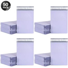 Sacs 50pcs Mailer Poly Bubble Padière Enveloppes Lavender Purple Bubble Mailer pour emballage Sac à phoque auto-phoque Bubble Pad