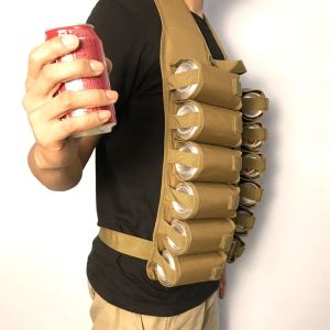 Zakken 6/12 Bier Frisdrank Kan Houder Zakje Bier Riem Holster Borst Rig Dranken Fles Kan Heupriem voor Party Camping barbecue Vissen