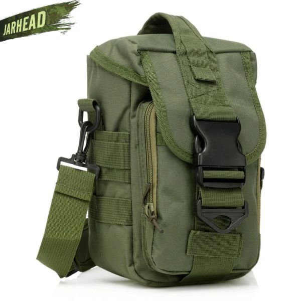Bolsas 600D Bolsa de nylon impermeable Molle Sport Bag Utility Travel Bag Sling Bolsas para el hombro