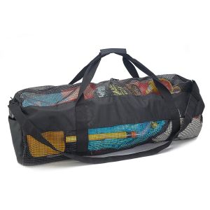 Sacs Sac de sport en maille de grande capacité en Nylon 600D pour la plongée sous-marine, sacs de rangement d'équipement de plongée en apnée, sacs en maille de Nylon résistants aux déchirures